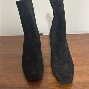 Sam Edelman Black Suede Heeled Boots
